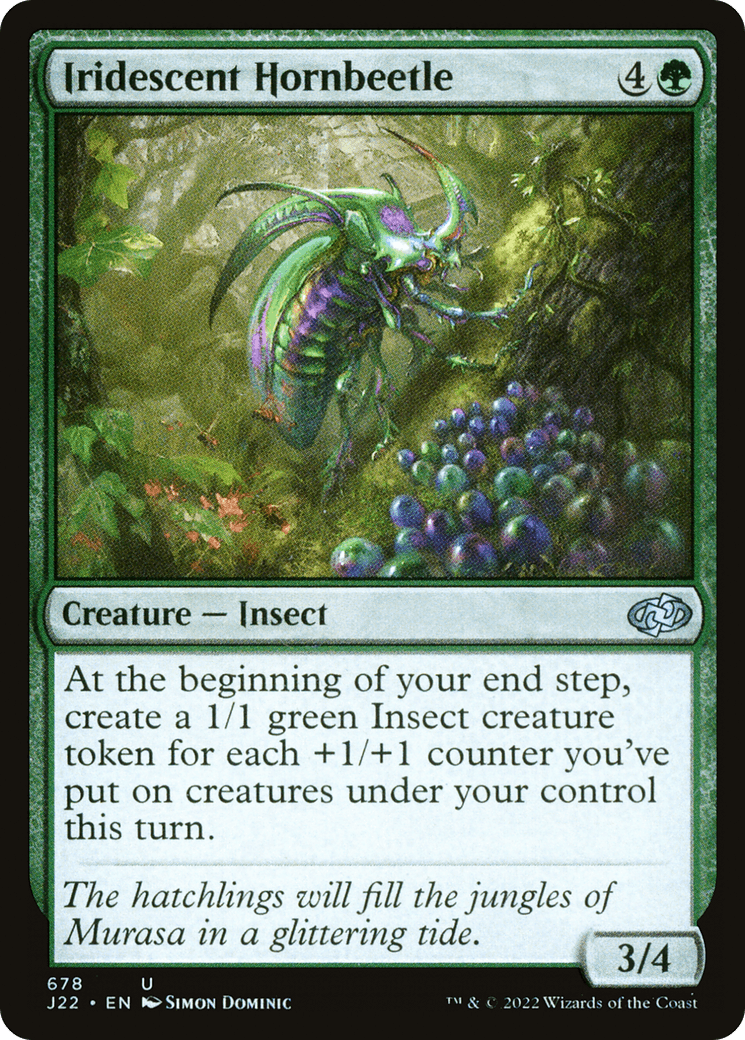 Iridescent Hornbeetle