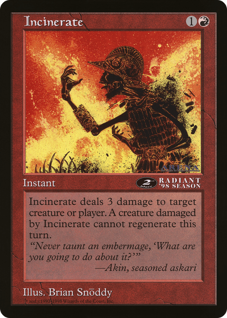 Incinerate