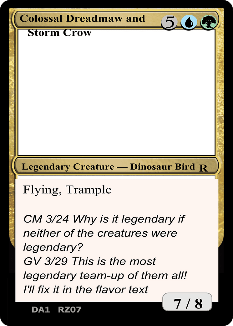 Colossal Dreadmaw and Storm Crow