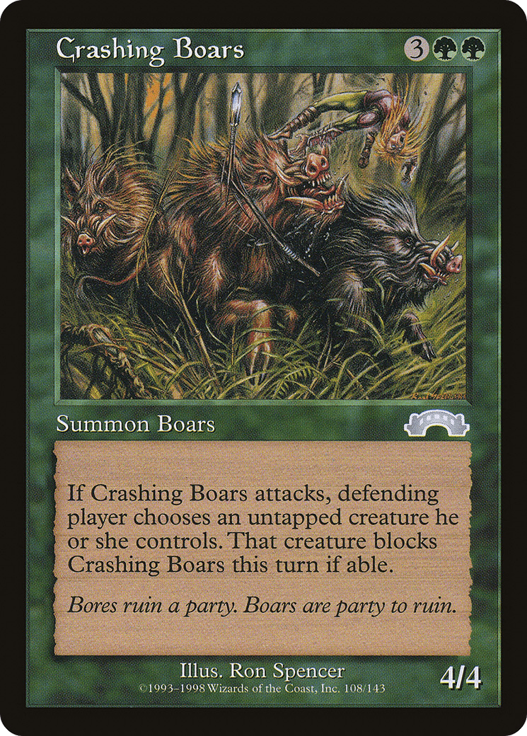 Crashing Boars