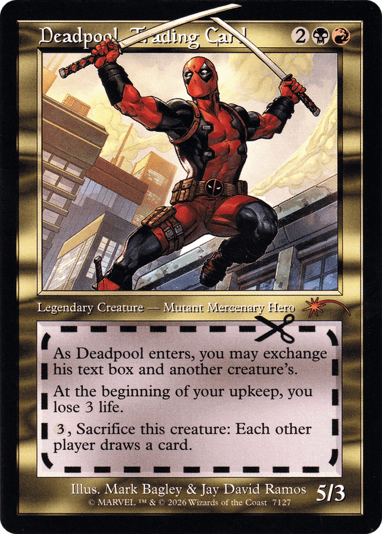 Deadpool, Trading Card