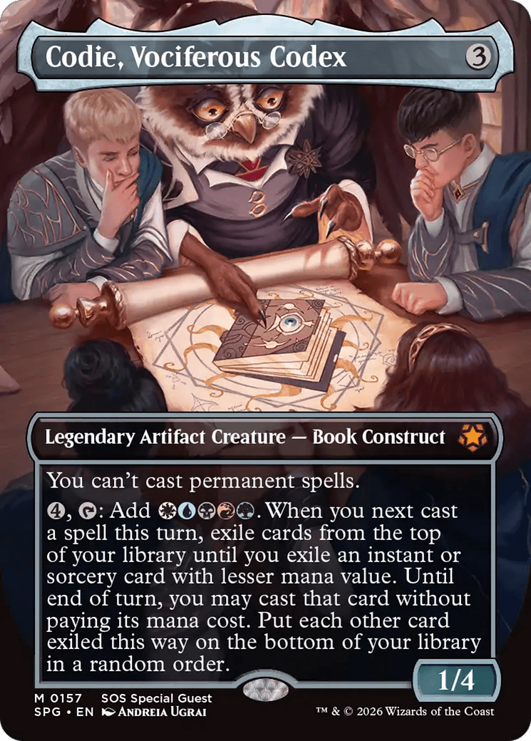 Codie, Vociferous Codex