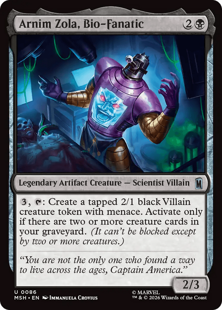 Arnim Zola, Bio-Fanatic