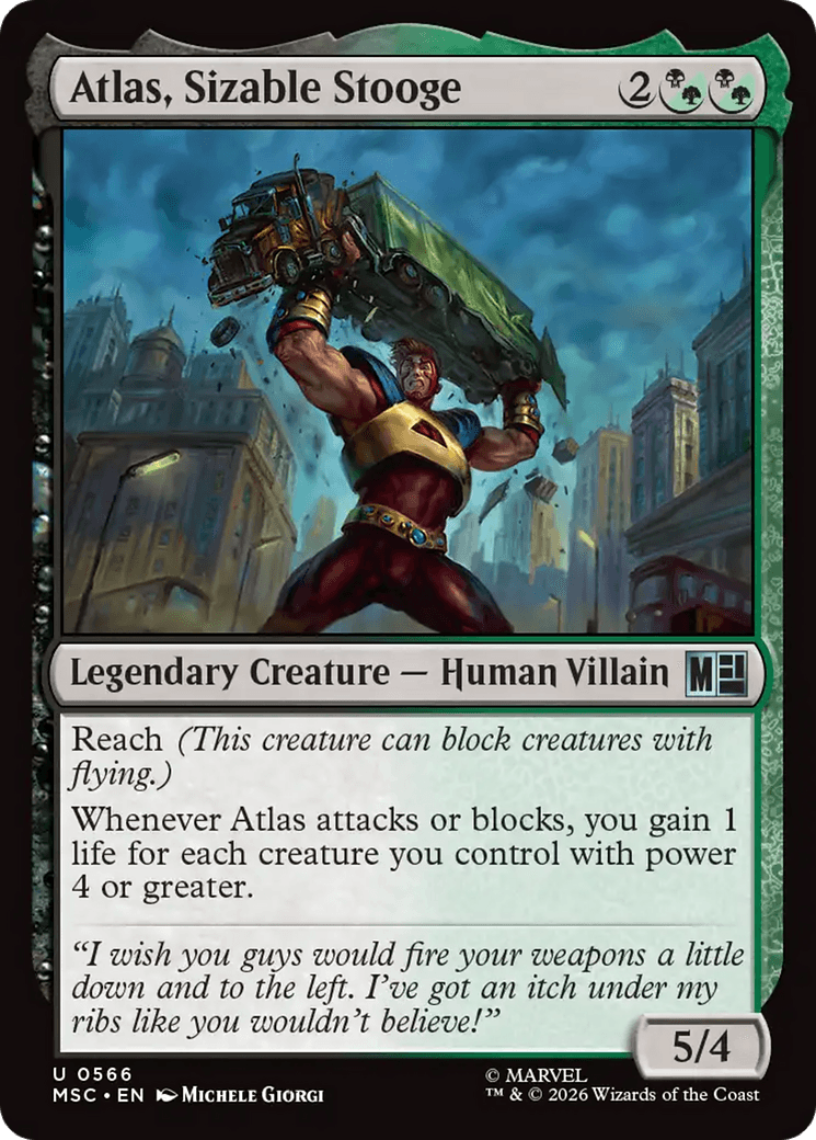 Atlas, Sizable Stooge