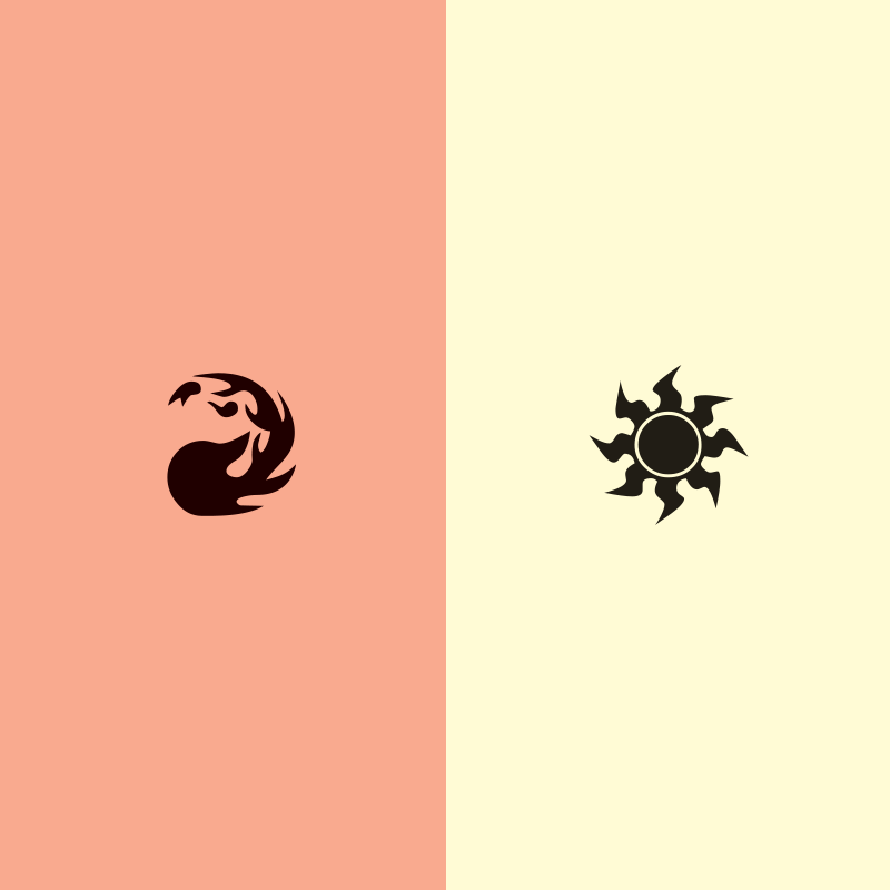 R, W