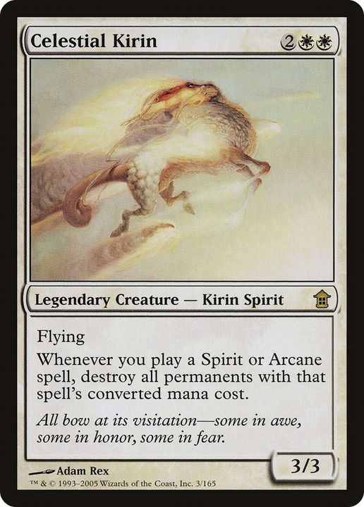 Celestial Kirin in the group Magic the Gathering / Types / Colors / White at Proxyprinters.com (100)