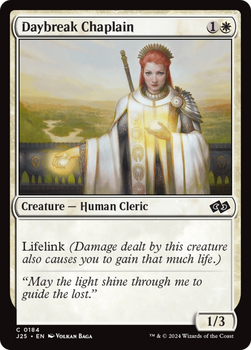 Daybreak Chaplain in the group Magic the Gathering / Types / Colors / White at Proxyprinters.com (100008)