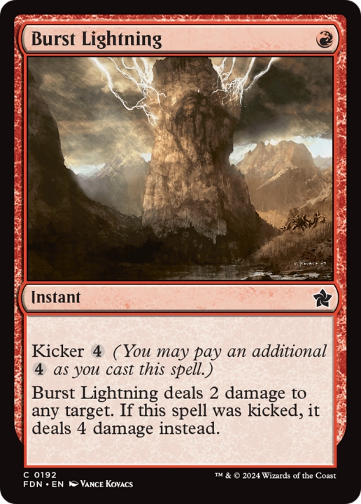 Burst Lightning in the group Magic the Gathering / Types / Colors / Red at Proxyprinters.com (100031)