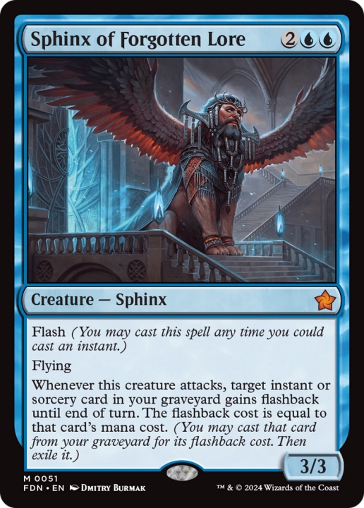 Sphinx of Forgotten Lore in the group Magic the Gathering / Sets / Foundations at Proxyprinters.com (100035)