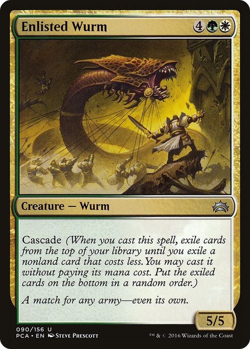 Enlisted Wurm in the group Magic the Gathering / Sets / Planechase Anthology at Proxyprinters.com (10006)