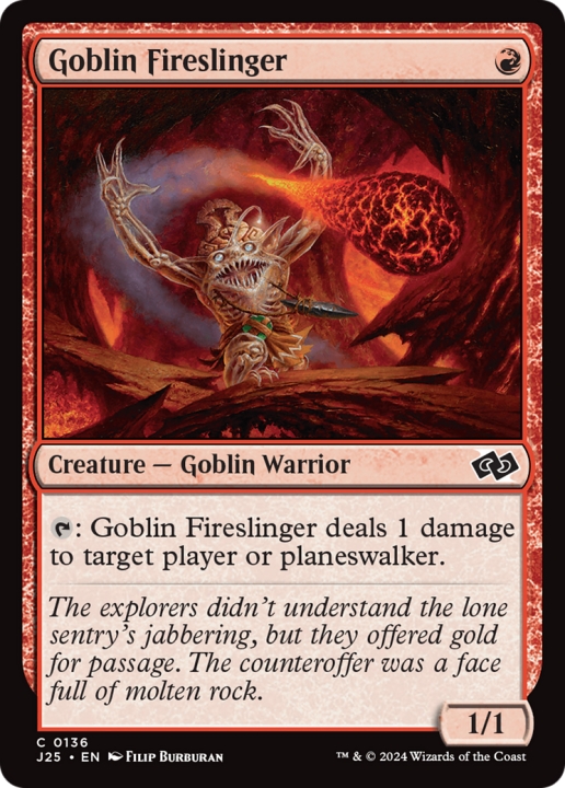 Goblin Fireslinger in the group Magic the Gathering / Types / Creatures / Warrior at Proxyprinters.com (100159)