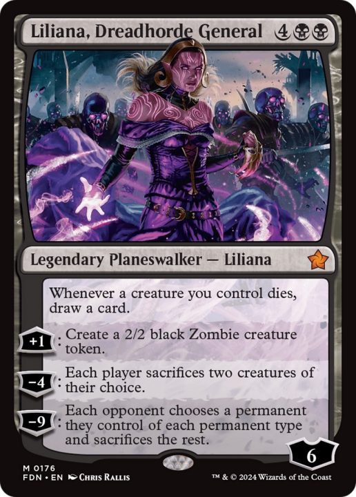 Liliana, Dreadhorde General in the group Magic the Gathering / Types / Colors / Black at Proxyprinters.com (100177)