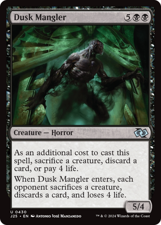 Dusk Mangler in the group Magic the Gathering / Types / Colors / Black at Proxyprinters.com (100179)