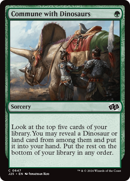 Commune with Dinosaurs in the group Magic the Gathering / Types / Colors / Green at Proxyprinters.com (100234)