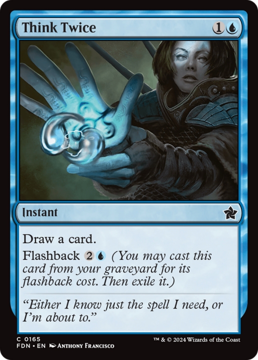 Think Twice in the group Magic the Gathering / Types / Colors / Blue at Proxyprinters.com (100247)