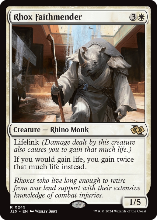 Rhox Faithmender in the group Magic the Gathering / Types / Colors / White at Proxyprinters.com (100273)