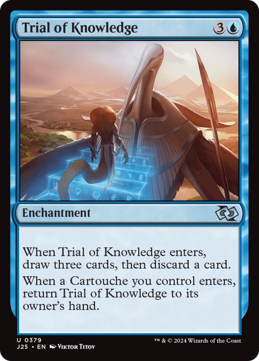 Trial of Knowledge in the group Magic the Gathering / Types / Enchantment / Enchantment at Proxyprinters.com (100284)