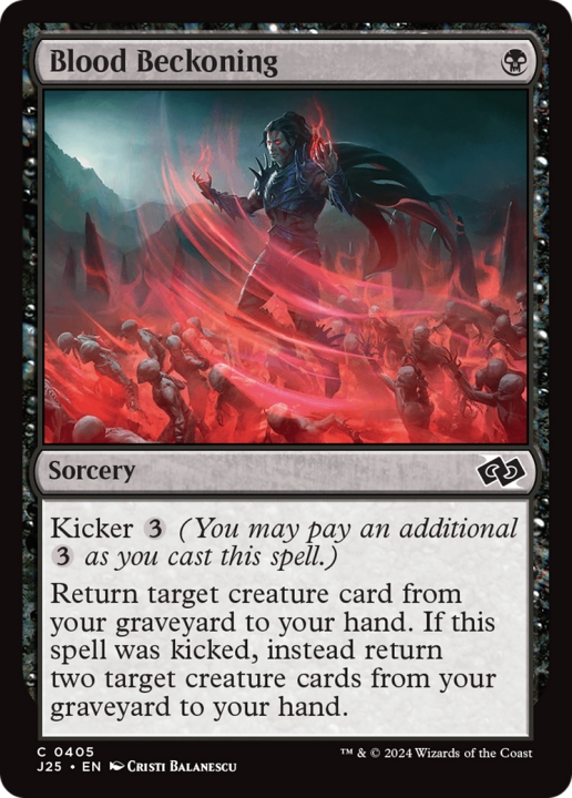 Blood Beckoning in the group Magic the Gathering / Types / Colors / Black at Proxyprinters.com (100324)