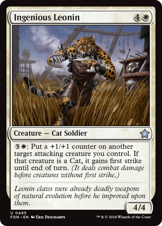 Ingenious Leonin in the group Magic the Gathering / Types / Colors / White at Proxyprinters.com (100337)