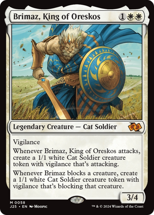 Brimaz, King of Oreskos in the group Magic the Gathering / Types / Colors / White at Proxyprinters.com (100379)