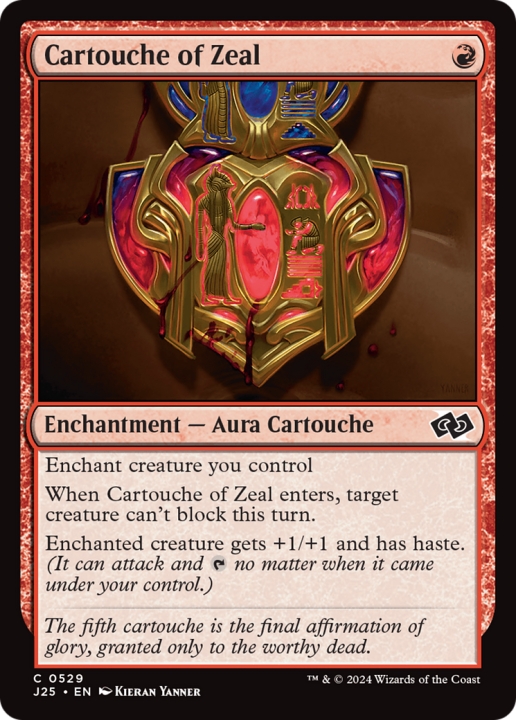 Cartouche of Zeal in the group Magic the Gathering / Sets / Foundations Jumpstart at Proxyprinters.com (100396)