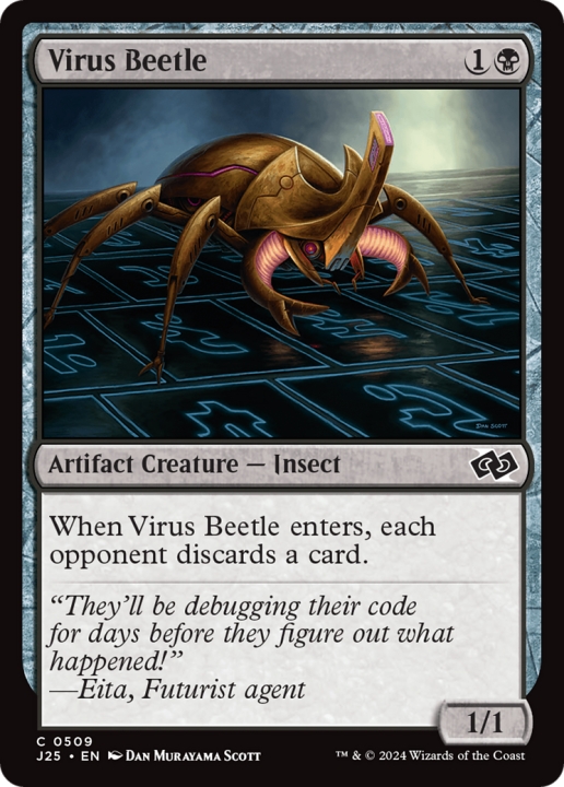 Virus Beetle in the group Magic the Gathering / Types / Colors / Black at Proxyprinters.com (100412)