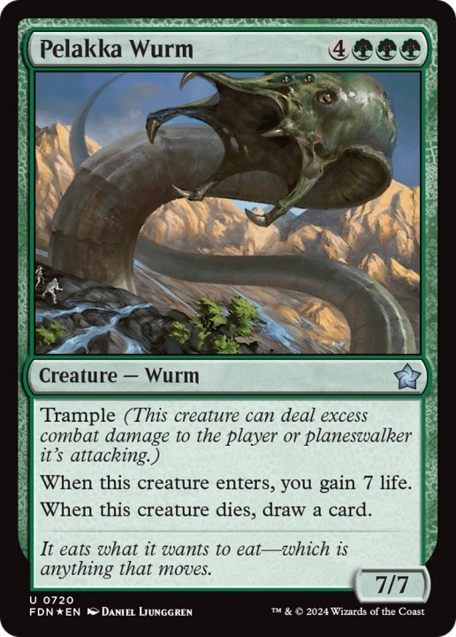 Pelakka Wurm in the group Magic the Gathering / Types / Colors / Green at Proxyprinters.com (100417)