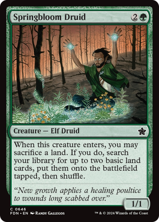 Springbloom Druid in the group Magic the Gathering / Sets / Foundations at Proxyprinters.com (100420)