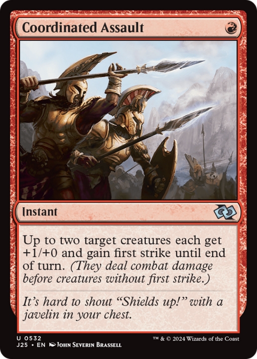 Coordinated Assault in the group Magic the Gathering / Types / Colors / Red at Proxyprinters.com (100421)