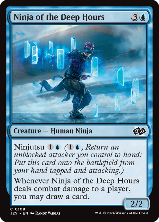 Ninja of the Deep Hours in the group Magic the Gathering / Sets / Foundations Jumpstart at Proxyprinters.com (100424)