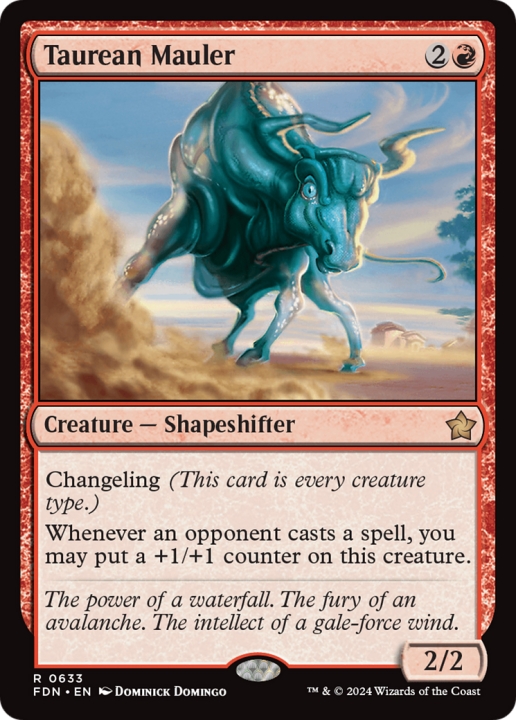 Taurean Mauler in the group Magic the Gathering / Types / Colors / Red at Proxyprinters.com (100428)