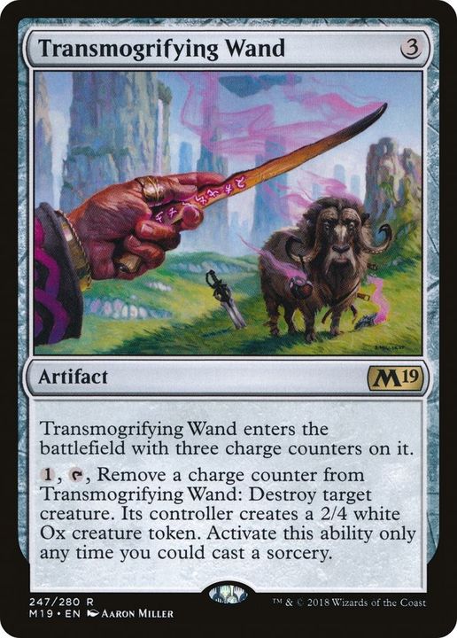 Transmogrifying Wand in the group Magic the Gathering / Sets / Core Set 2019 at Proxyprinters.com (10043)