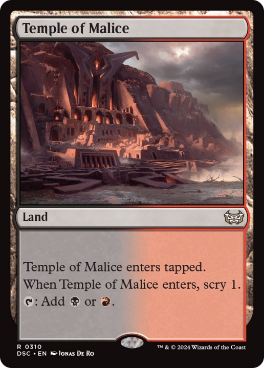 Temple of Malice in the group Magic the Gathering / Sets / Duskmourn: House of Horror Commander at Proxyprinters.com (100473)