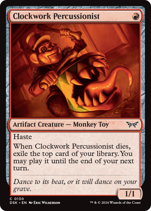 Clockwork Percussionist in the group Magic the Gathering / Sets / Duskmourn: House of Horror at Proxyprinters.com (100505)