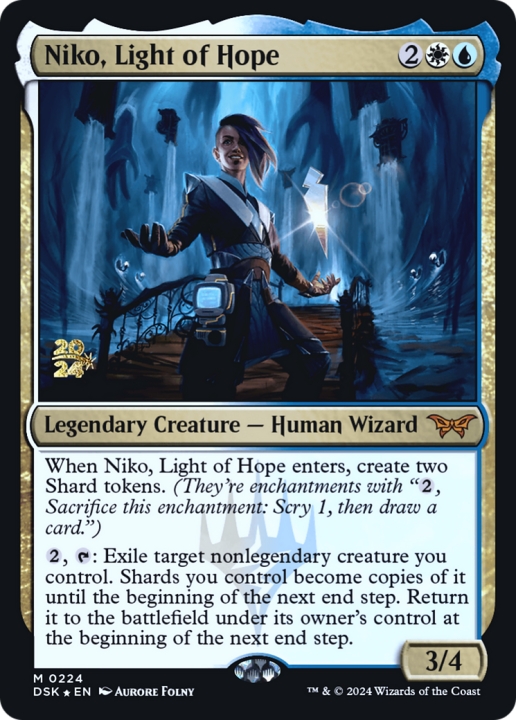 Niko, Light of Hope in the group Magic the Gathering / Types / Colors / Multicolors / U, W at Proxyprinters.com (100509)