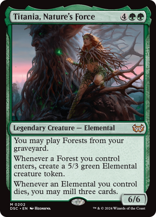 Titania, Nature's Force in the group Magic the Gathering / Sets / Duskmourn: House of Horror Commander at Proxyprinters.com (100514)