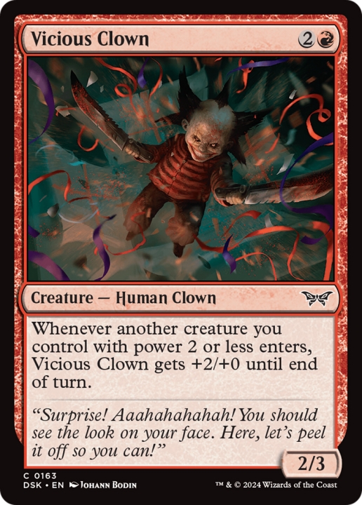 Vicious Clown in the group Magic the Gathering / Sets / Duskmourn: House of Horror at Proxyprinters.com (100515)