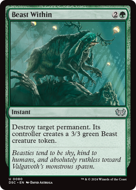 Beast Within in the group Magic the Gathering / Sets / Duskmourn: House of Horror Commander at Proxyprinters.com (100522)