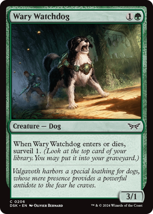 Wary Watchdog in the group Magic the Gathering / Types / Colors / Green at Proxyprinters.com (100584)