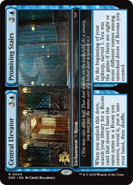 Central Elevator // Promising Stairs in the group Magic the Gathering / Sets / Duskmourn: House of Horror Promos at Proxyprinters.com (100655)