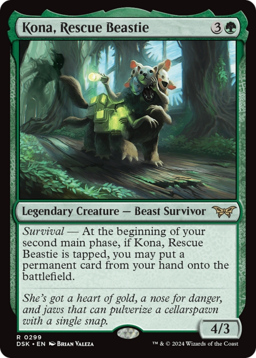 Kona, Rescue Beastie in the group Magic the Gathering / Types / Colors / Green at Proxyprinters.com (100660)