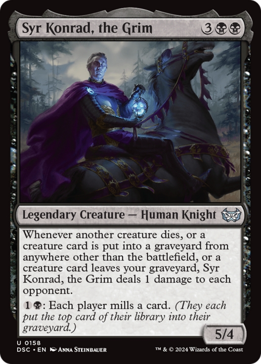 Syr Konrad, the Grim in the group Magic the Gathering / Types / Colors / Black at Proxyprinters.com (100690)