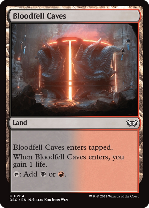 Bloodfell Caves in the group Magic the Gathering / Sets / Duskmourn: House of Horror Commander at Proxyprinters.com (100705)