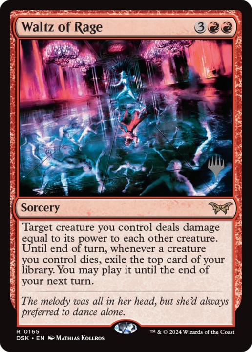 Waltz of Rage in the group Magic the Gathering / Sets / Duskmourn: House of Horror Promos at Proxyprinters.com (100758)