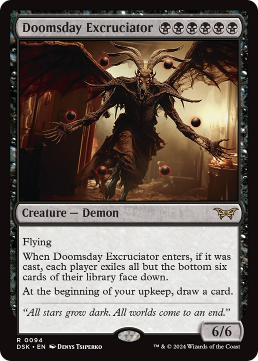 Doomsday Excruciator in the group Magic the Gathering / Types / Colors / Black at Proxyprinters.com (100765)