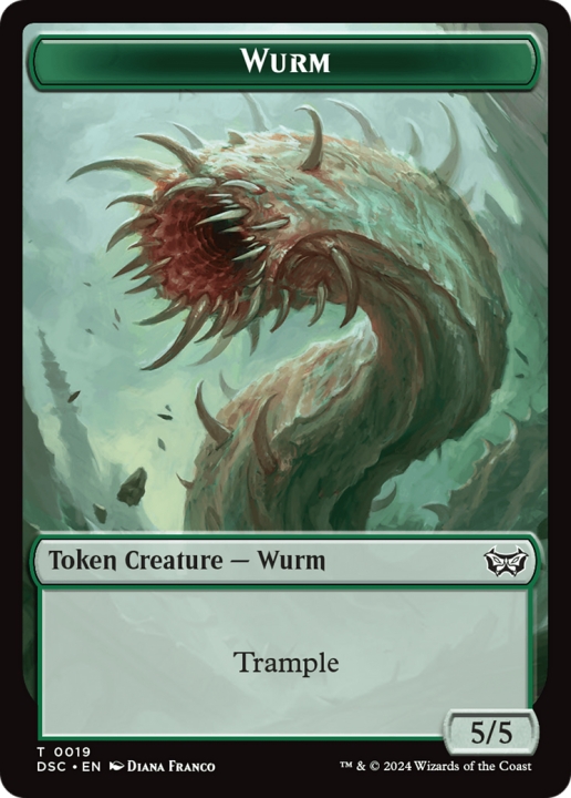 Wurm in the group Magic the Gathering / Sets / Duskmourn Commander Tokens at Proxyprinters.com (100768)