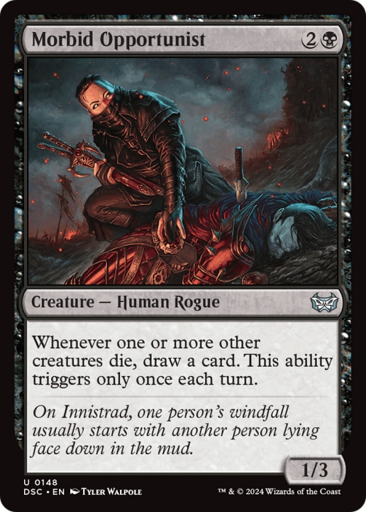 Morbid Opportunist in the group Magic the Gathering / Types / Colors / Black at Proxyprinters.com (100777)