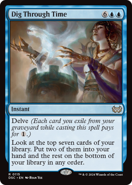 Dig Through Time in the group Magic the Gathering / Types / Colors / Blue at Proxyprinters.com (100779)