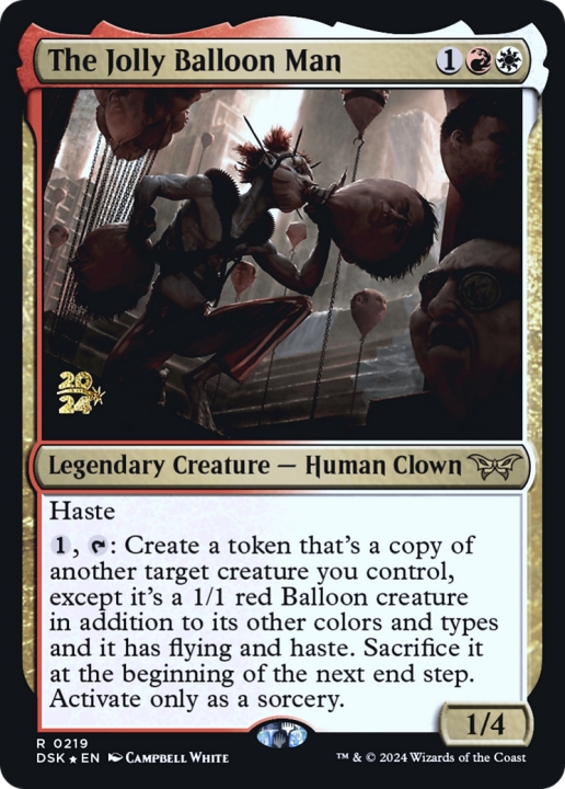 The Jolly Balloon Man in the group Magic the Gathering / Sets / Duskmourn: House of Horror Promos at Proxyprinters.com (100800)