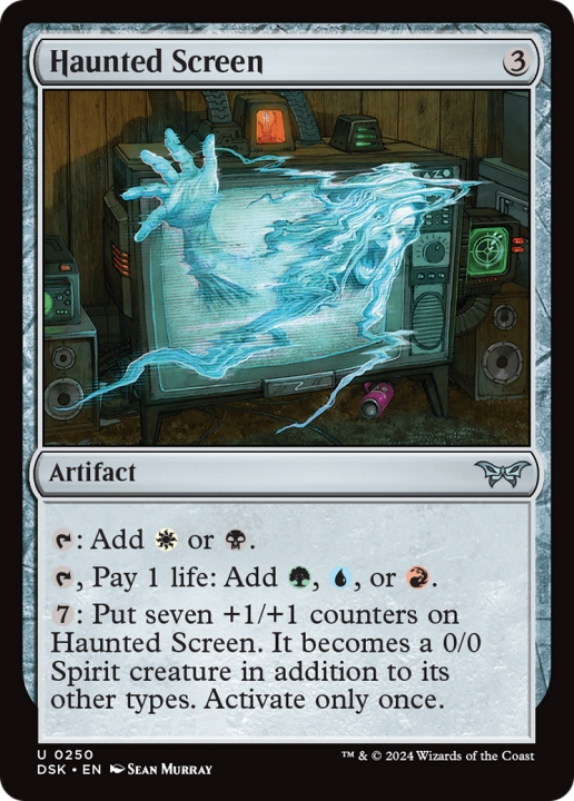 Haunted Screen in the group Magic the Gathering / Types / Artifacts / Artifact at Proxyprinters.com (100814)